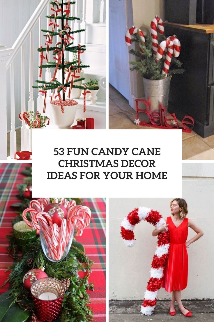 fun candy cane christmas decor ideas for your home cover