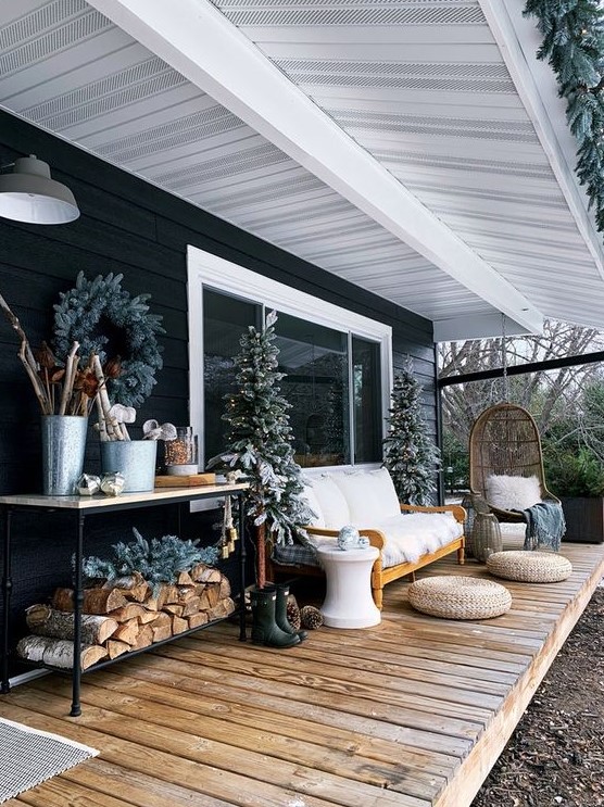 55 Cozy And Beautiful Winter Terrace Décor Ideas DigsDigs