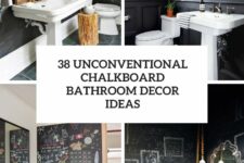 38 unconventional chalkboard bathroom decor ideas cover