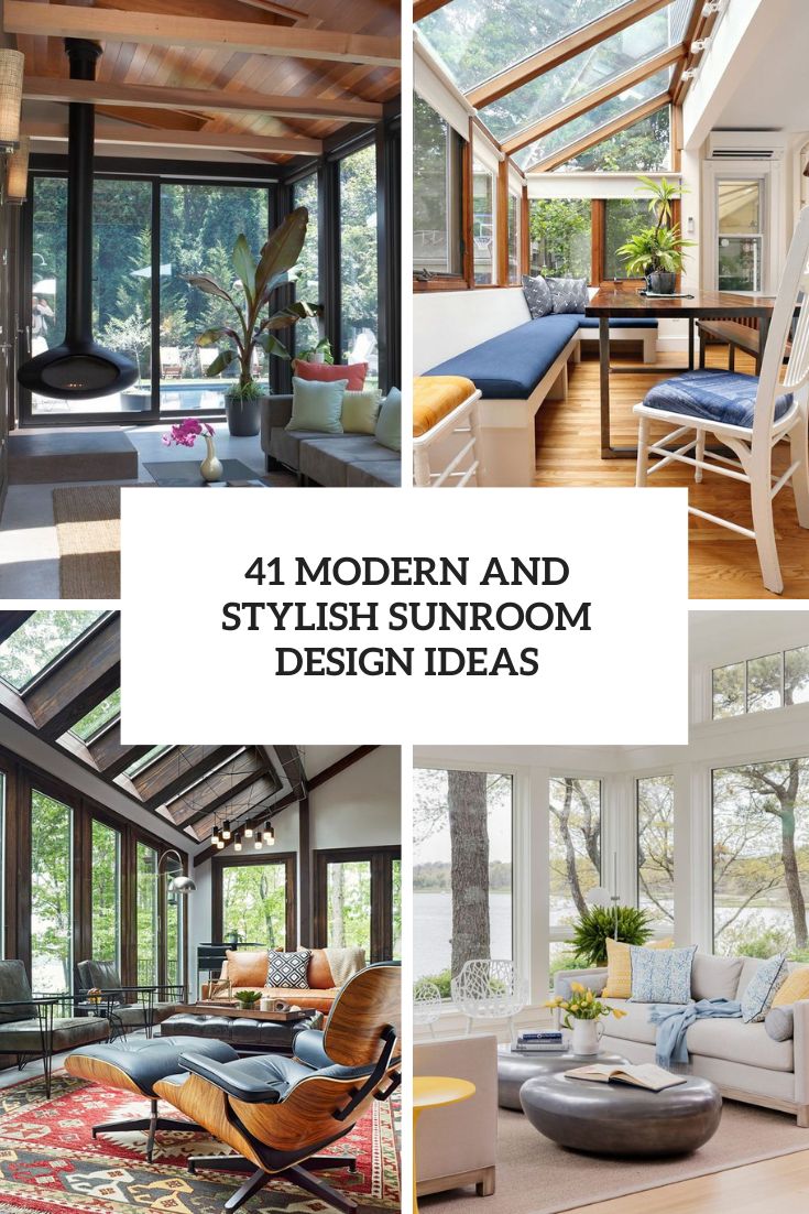 modern and stylish sunroom design ideas cover