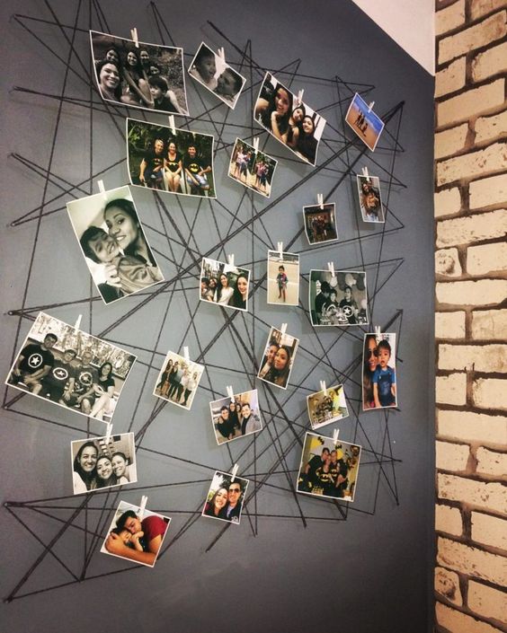 75 Creative Ways To Display Your Photos On The Walls Digsdigs - Photo Wall Ideas Without Frames