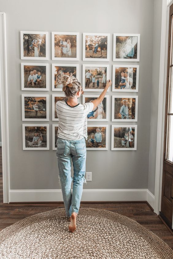 Family Photo Frame Wall Ideas Wall Design Ideas