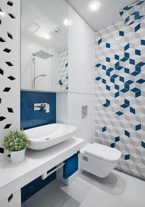 61 Modern Geometric Décor Ideas For Bathrooms DigsDigs