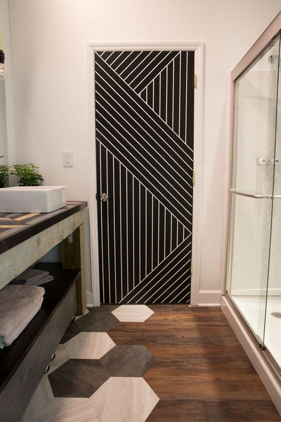 61 Gorgeous Modern Geometric Décor Ideas For Bathrooms - DigsDigs