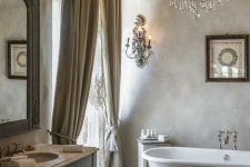 a lovely bathroom with limewashed walls