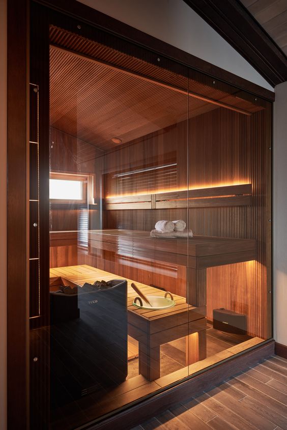 62 Stylish Steam Rooms And Saunas For Homes - DigsDigs