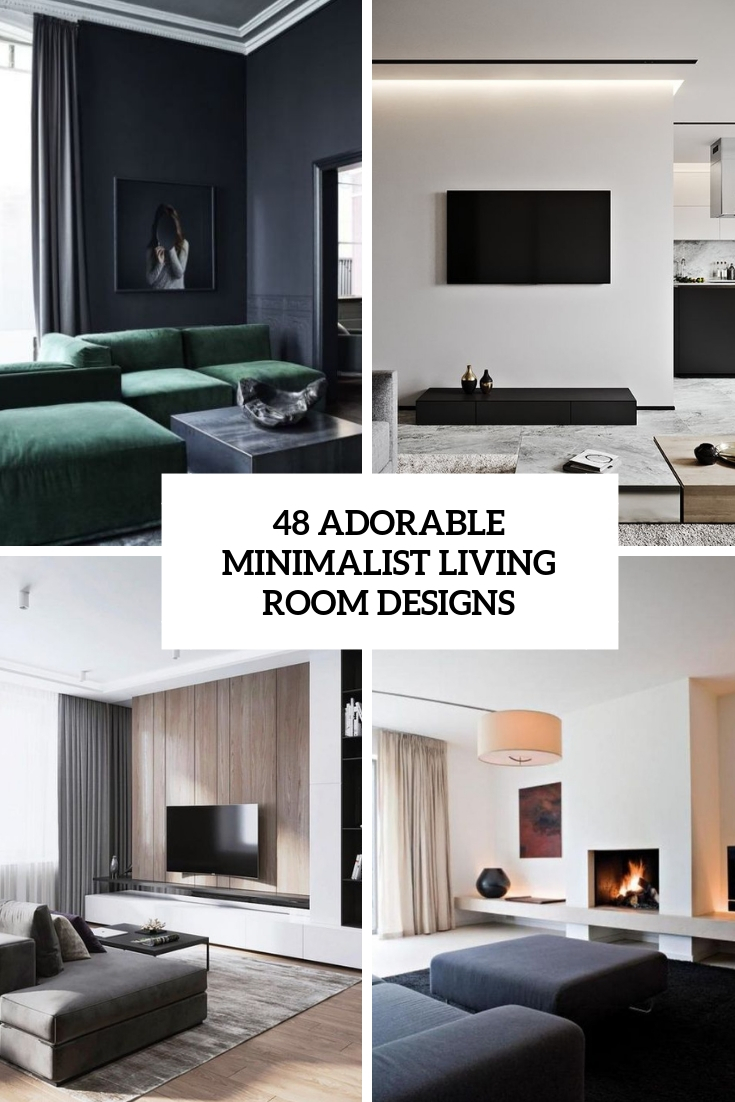 adorable minimalist living room designs cover