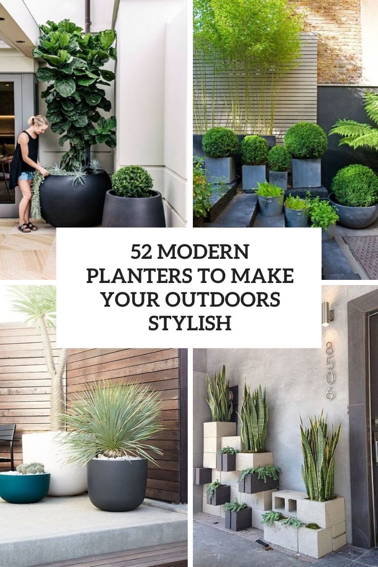 modern outdoor planter boxes