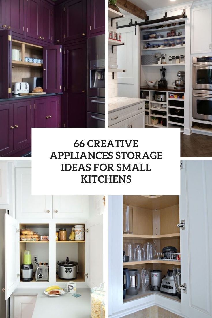 How to Store Small Appliances Inside Kitchen Cabinets - The Homes I Have  Made