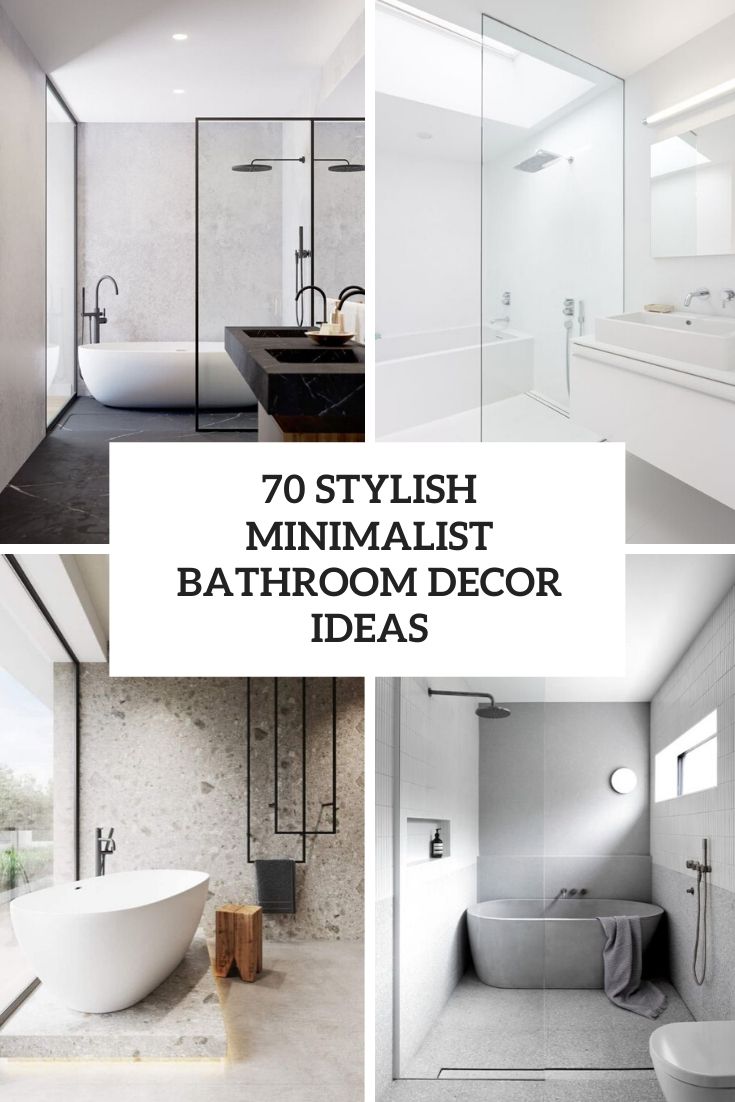 70 Stylish Minimalist Bathroom Décor Ideas - DigsDigs