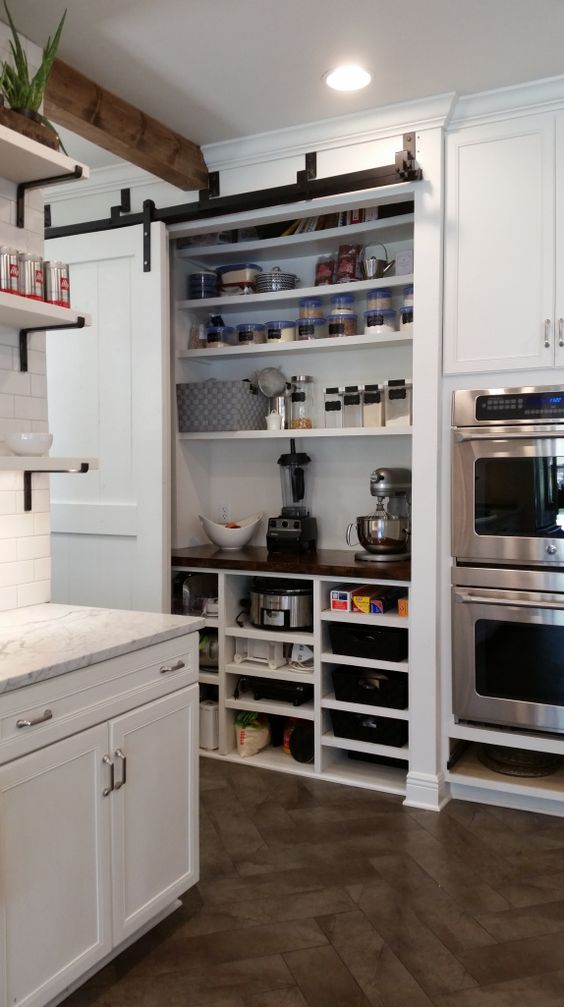 DIY Rolling Kitchen Appliance Storage