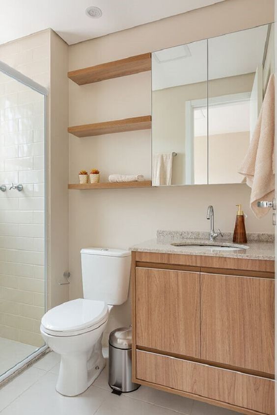 a mirror bathroom cabinet is the most stylish and cool idea for any bathroom to keep it neat and clean, add some open shelves next to it