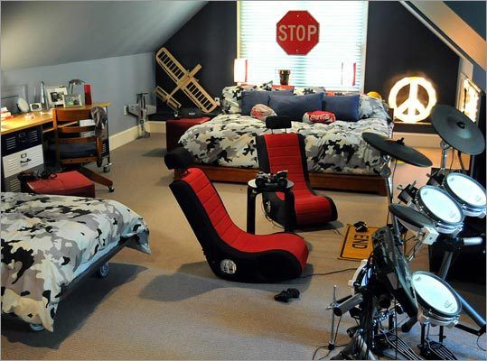 Teenagers have lots of hobbies to pursue so attic space is perfect for them.
