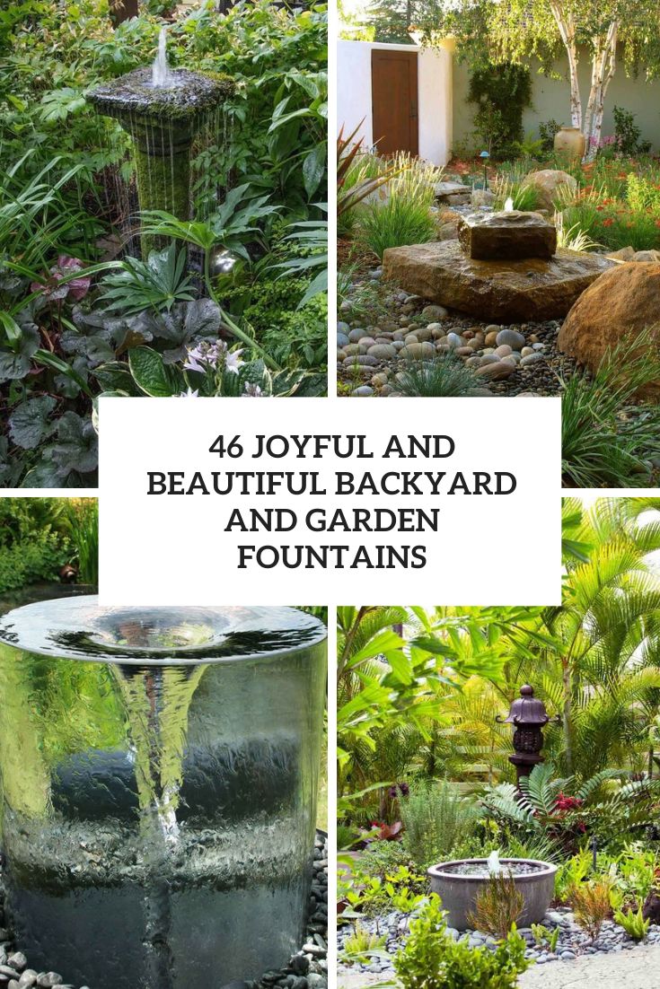 46 Joyful And Beautiful Backyard And Garden Fountains