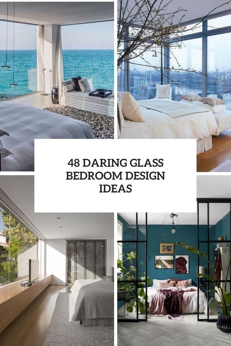 daring glass bedroom design ideas cover
