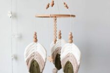a cute mobile for a neutral nursery