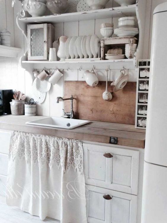 Shabby chic clearance kitchen shelves