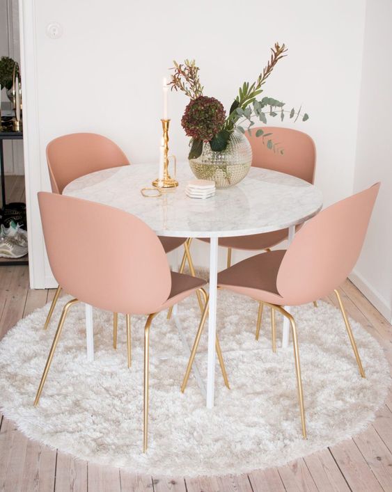 Small glam dining table deals