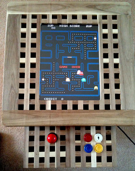 an Ikea Hol Arcade Machine is a fun and cute idea to use an IKEA Hol table