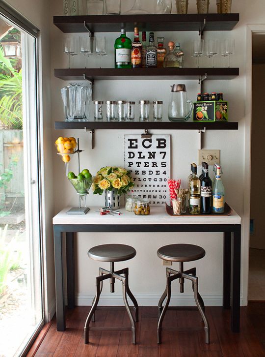 mini bar ideas for small spaces