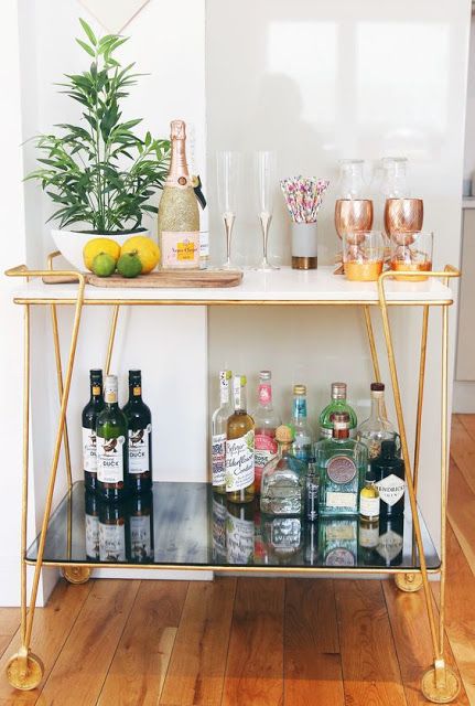 Stylish Mini-Bar Setup in a Jar