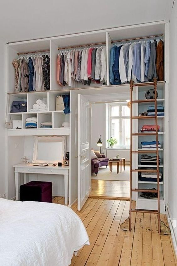 Small bedroom clothes storage ideas: 10 clever tricks