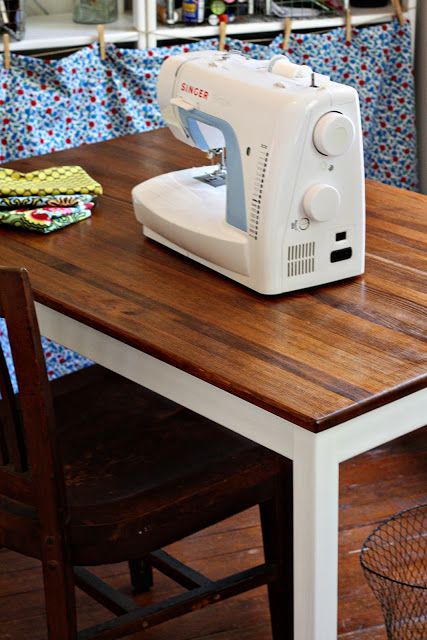 cool ikea ingo table ideas and hacks youll love Any warm brown stain would look great on a tabletop if you combine it with white table legs.