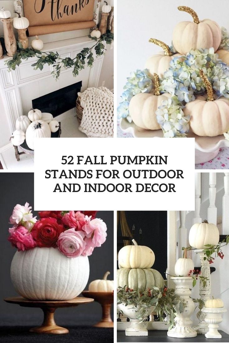 fall pumpkin stands for outdoor and indoor decor cover