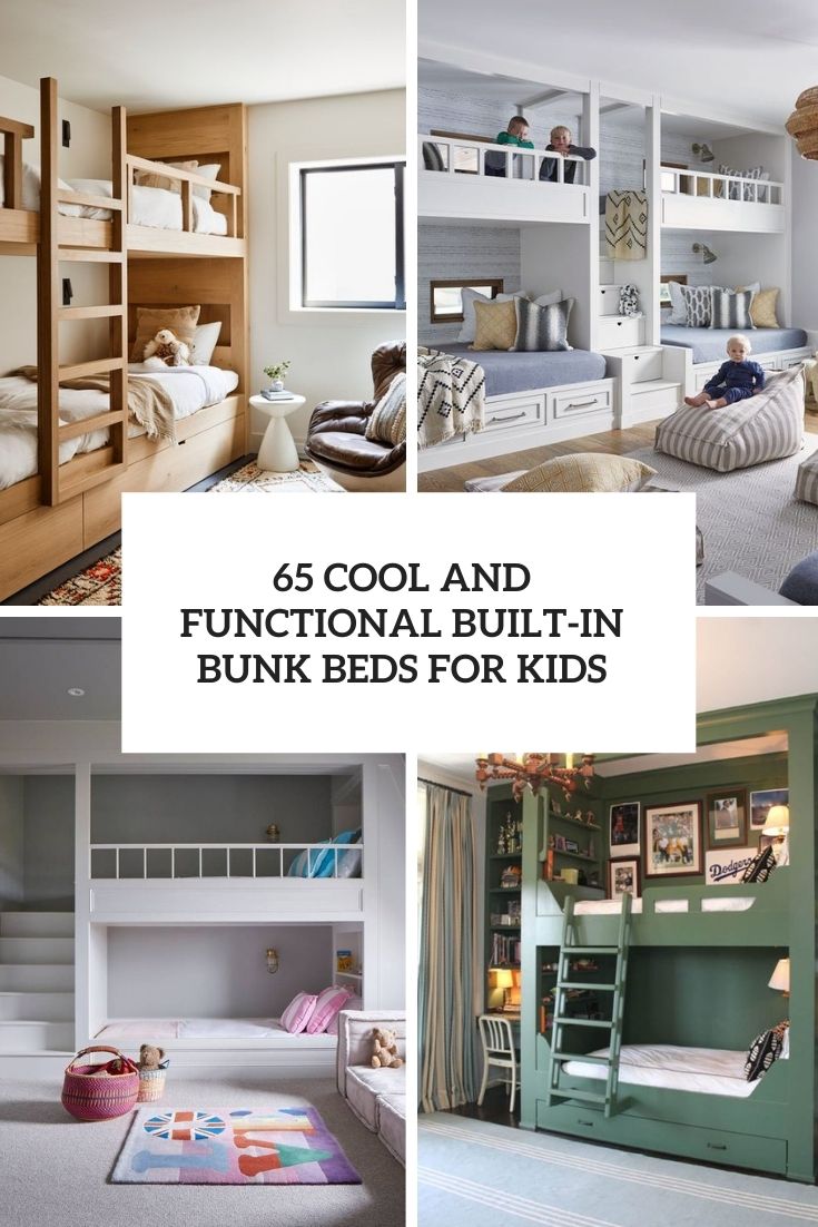 cool and functional built in bunk beds for kids cover