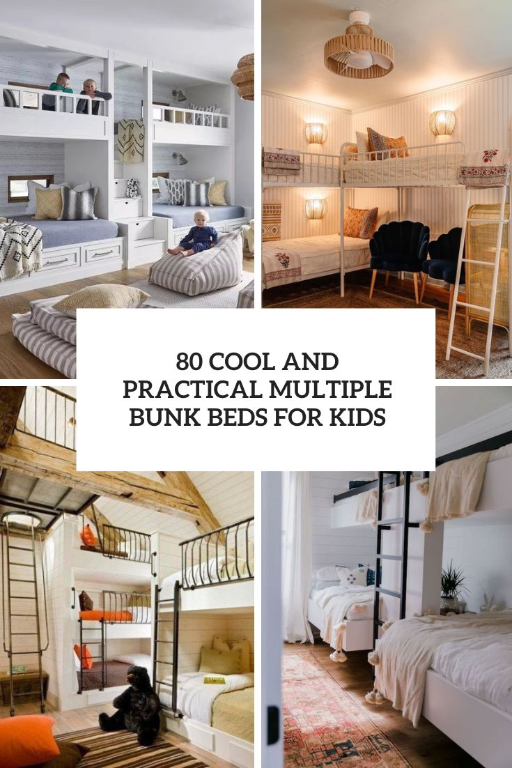 80 Cool And Practical Multiple Bunk Beds For Kids