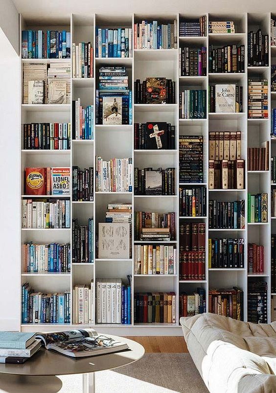 54 Modern Home Library Designs That