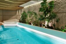 a spa area inside a house