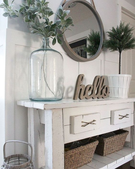 52 Cozy And Simple Farmhouse Entryway Decor Ideas Digsdigs