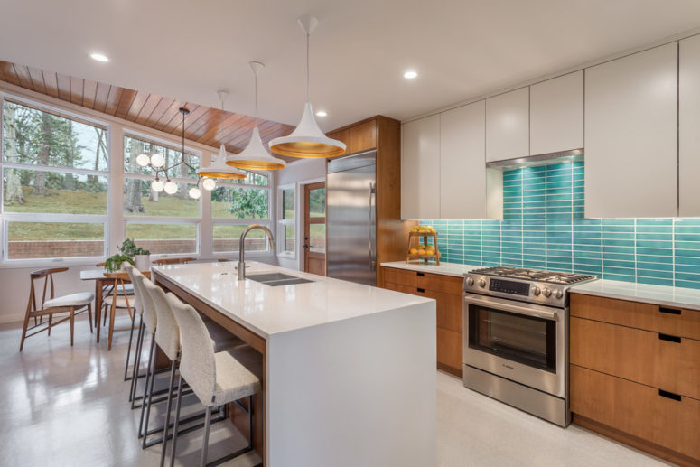 73 Stylish And Atmospheric MidCentury Modern Kitchen Designs DigsDigs