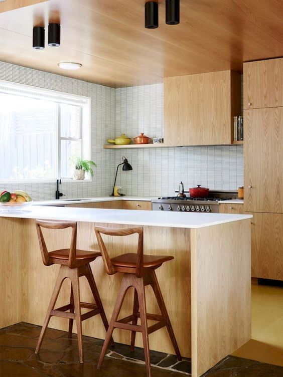 73 Stylish And Atmospheric Mid-Century Modern Kitchen Designs - DigsDigs