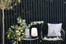 a lovely outdoor Scandi space