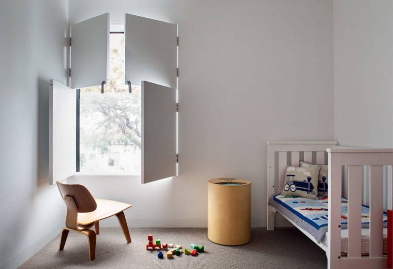 interior window shutters are a non-traditional solution that will easily fit a modern or contemporary interior
