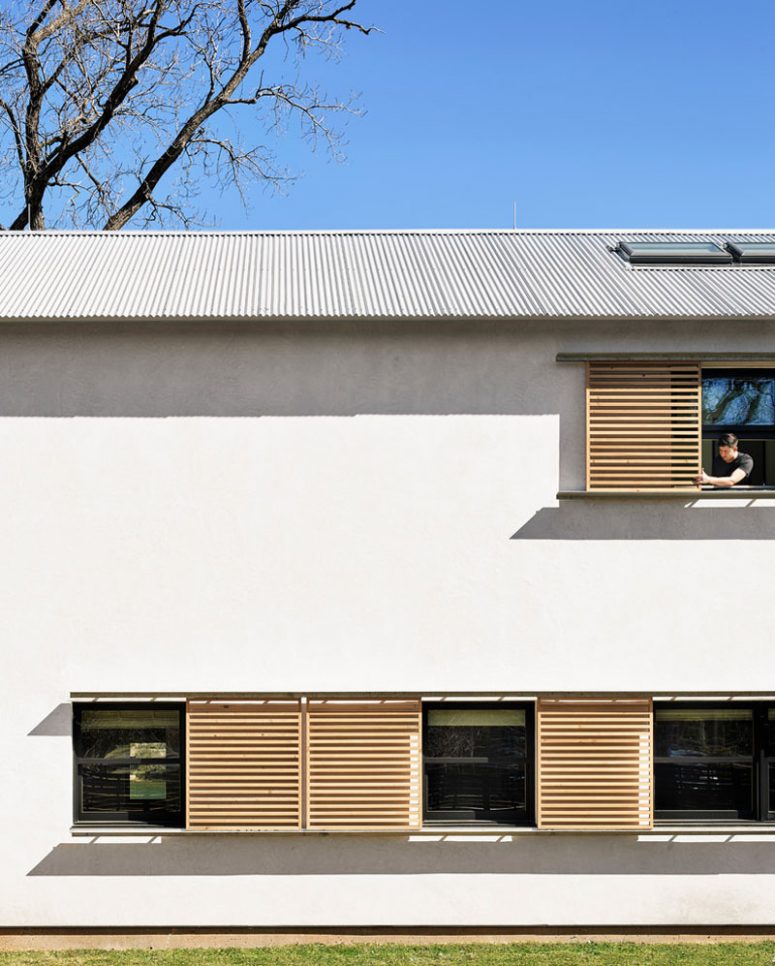 light-stained wood slab sliding shutters are a lovely contemporary solution for your home and they are comfy in using