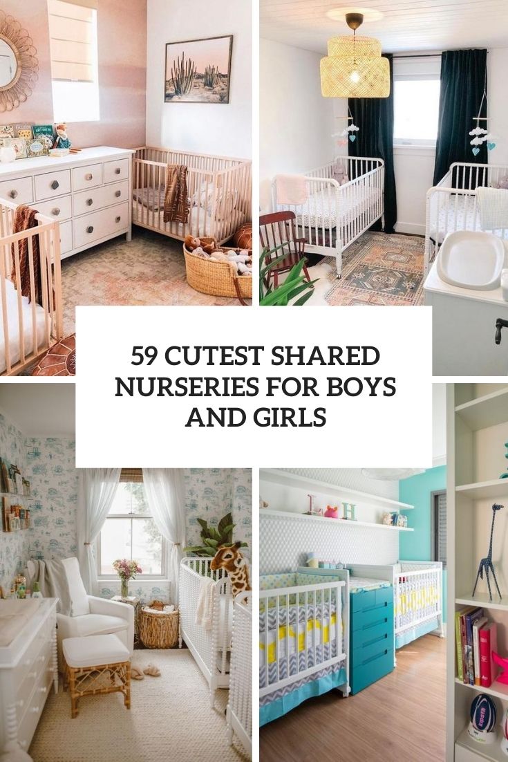 Luxury boy girl shared room ideas 59 Cutest Shared Nurseries For Boys And Girls Digsdigs