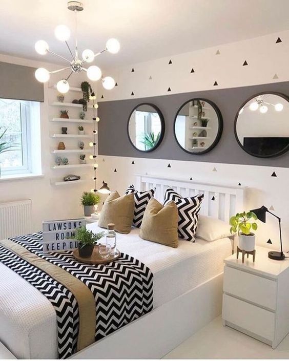 girls bedroom in grey