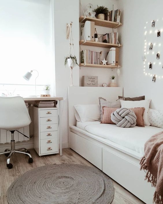 light grey teenage rooms