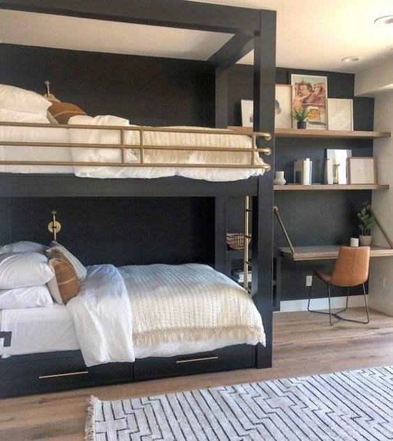 boys bunk bed room