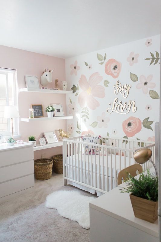 69 Cutest Girl Nursery Designs To Get Inspired Digsdigs - Girl Nursery Wallpaper Accent Wall 69 Cutest Girl Nursery Designs To Get Inspired Digsdigs - Girl Nursery Wallpaper Accent Wall