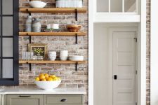 a lovely kitchen design with shaker style cabinets