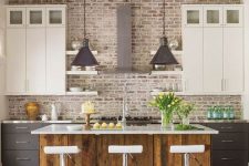 a cozy two-tone kitchen design