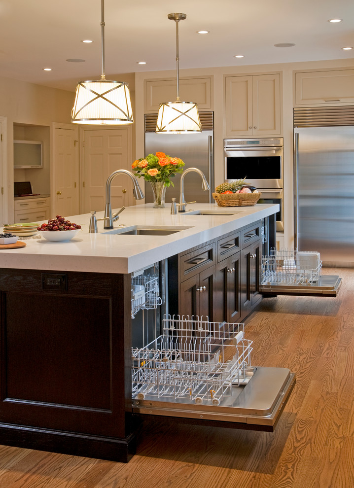 39 Smart Kitchen Islands With Built-In Appliances - DigsDigs