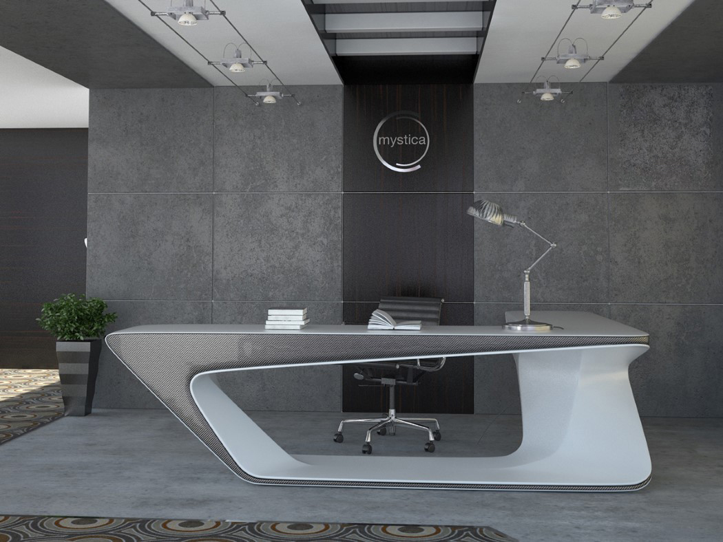 Futuristic L-shaped Desk For Modern Workspaces