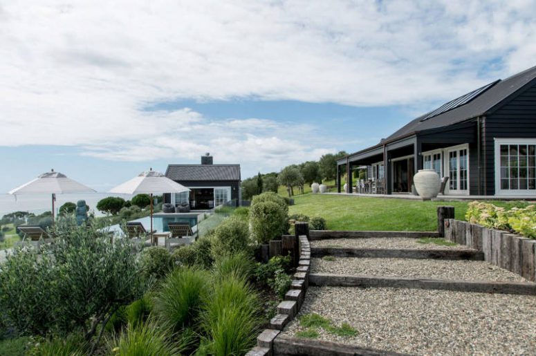 Coastal Barn House Covered With Weathered Wood