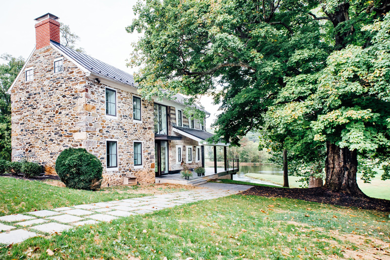 Rustic Industrial House Clad With Stone