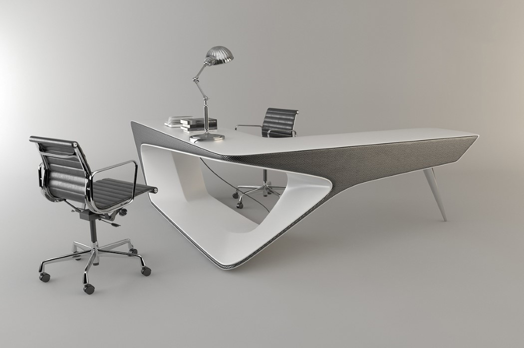 02 The L shape of the desk is suitable both for one person or for a whole team